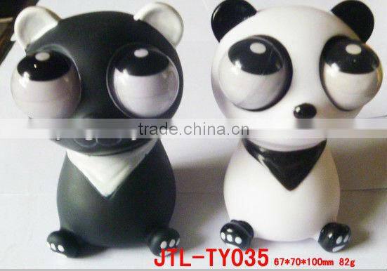 Novelty Vinyl Eyes Pop Out Squeeze Animal Toys