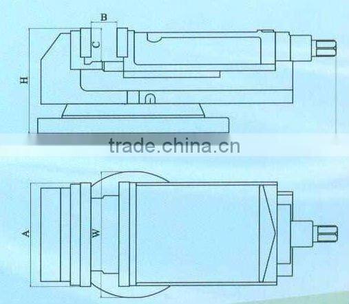 Precision QH CNC Milling Machine Vice BM30219-BM30225