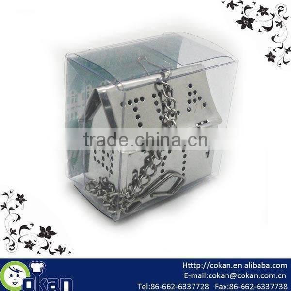 Promotion Stainless Steel Star Shape Tea Infuser with Chain CK-2168