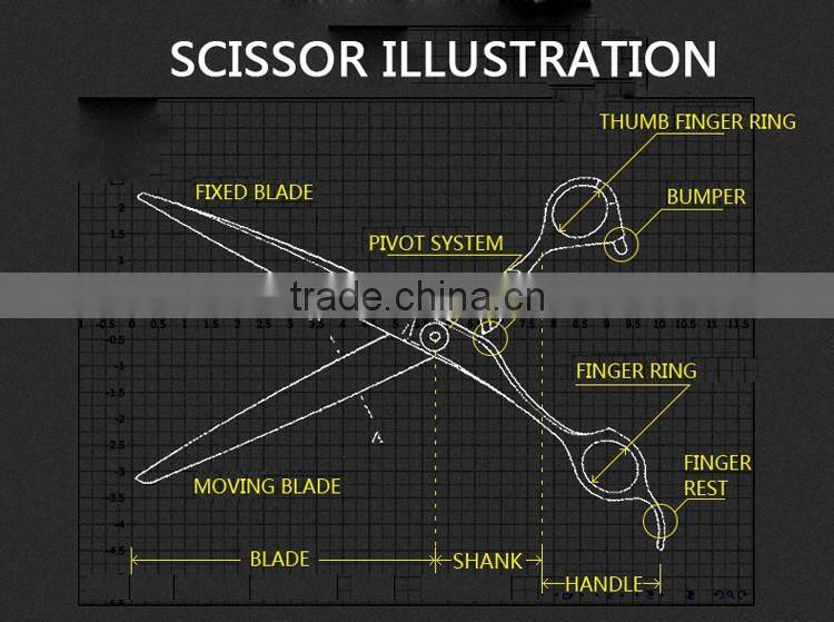 QJ-HC93 Top quality razor balde hairdressing scissor