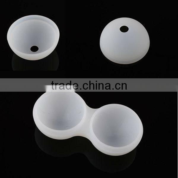New design double cup silicone ice ball,silicone ice ball mold/maker