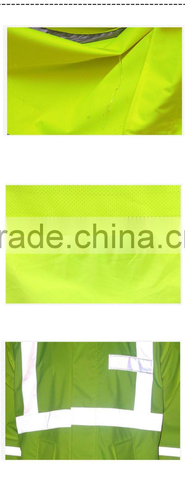 3M Reflective Straps Waterproof Safety Raincoat Manufacturers