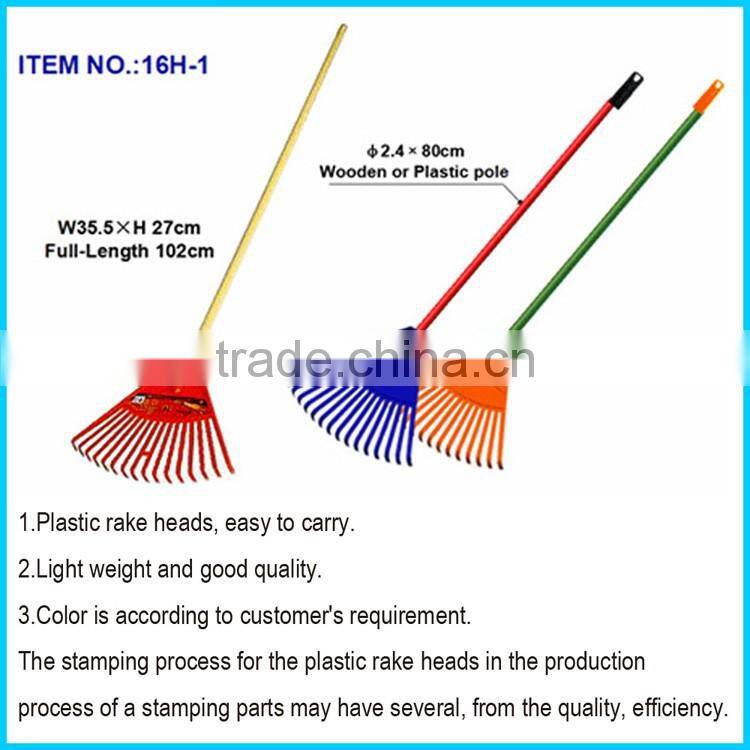 True Temper 40.2-Inch Poly Shrub Rakes - 16H-1/ Kids Garden Tools Kids Plastic Leaf Rake