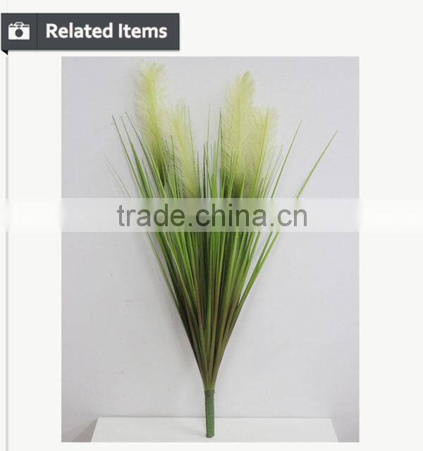 Three heads fox tails accessory preserved grass grass bush decorative indoor plants