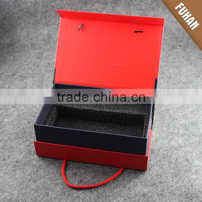 Wholesale corrugated paper packaging boxes with handle