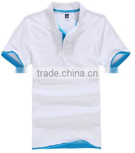 New 2016 Men Cotton Short Sleeve Sports Jerseys Polo Shirt