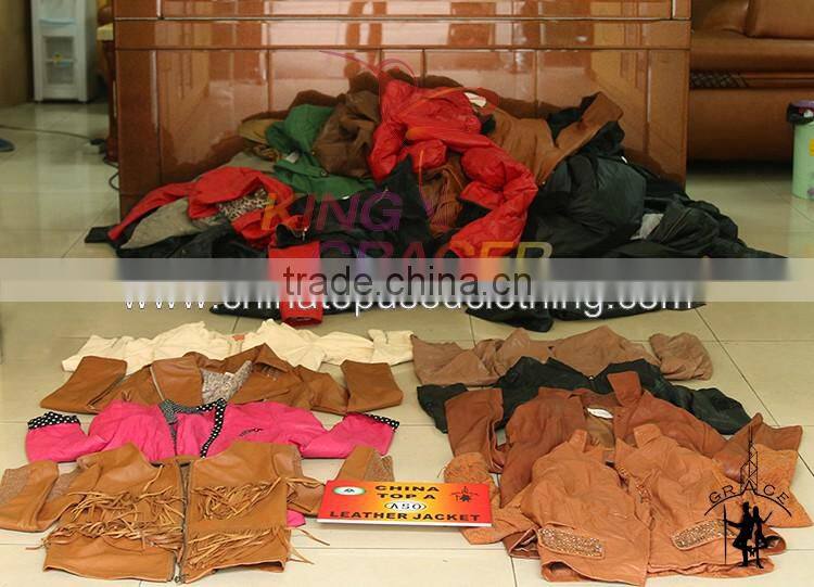 Sorted Bundle Leather Jacket Used Clothes Used Clothing hot sale In Houston Texas