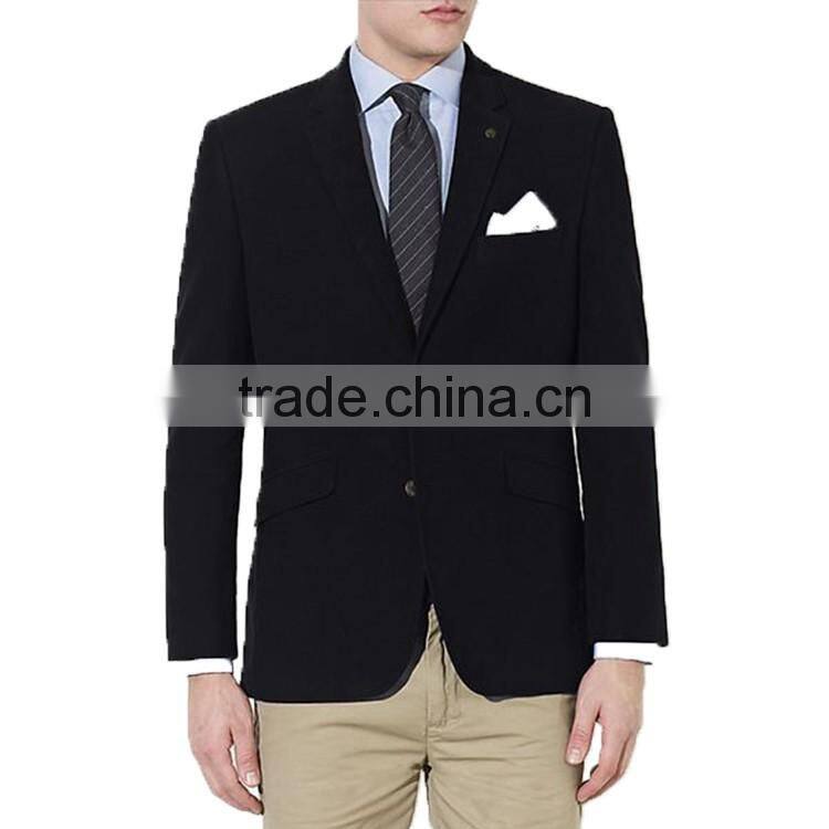 2017 Fashion Style Custom Black Blazer Men Suit Made In China