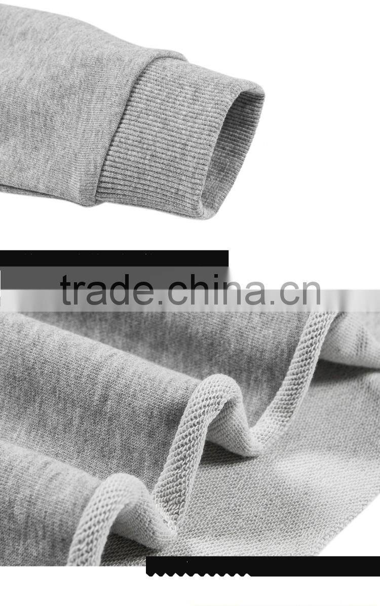 Wholesale Crew Neck Custom Grey Crop Top Hoodies Sweatshirts Women
