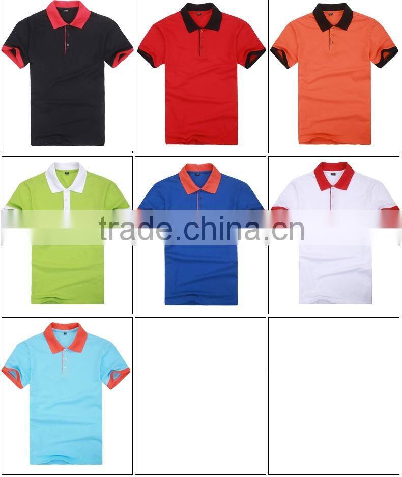 2016 new design custom printing men polo t shirt