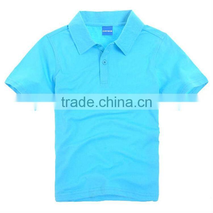 breathable and comfortable short sleeve kids polo shirts made of 100% cotton