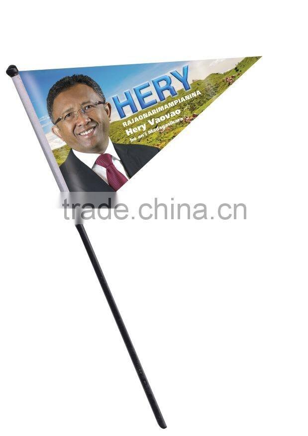 plastic stick custom hand flag
