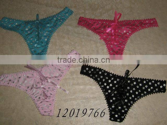 Sexy and Hot Culotte Pearl Finishing Ladies Fancy Panty Thong g string