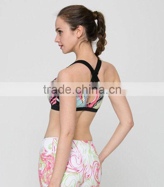 Hot Sale Best Running Bra Yoga Wear Breathable New Style Racerback Sports Bra