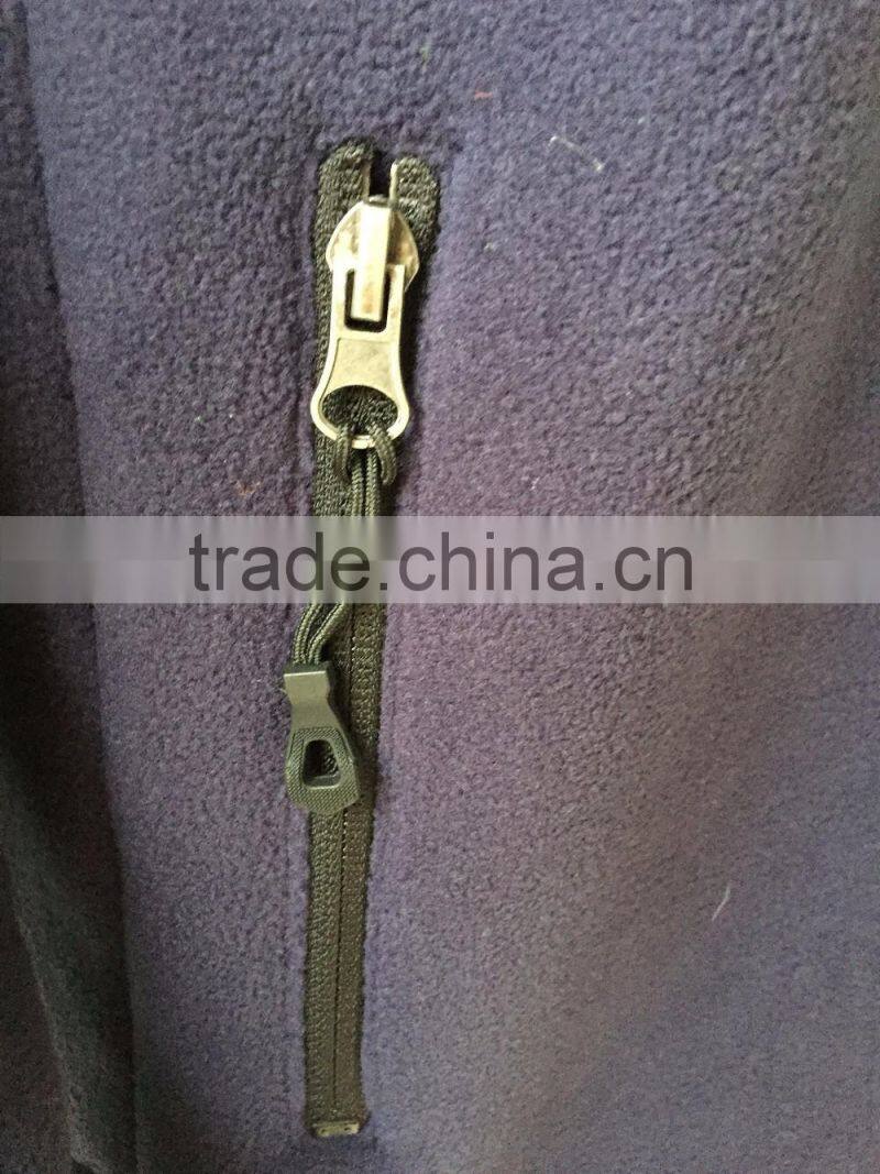 Men's windproof sweatshirt with 360gsm flannel fabric and zipper