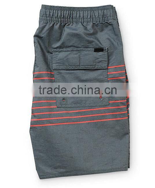 2016 wholesale spandex nylon/cotton surf shorts with elastic waist band drawstring