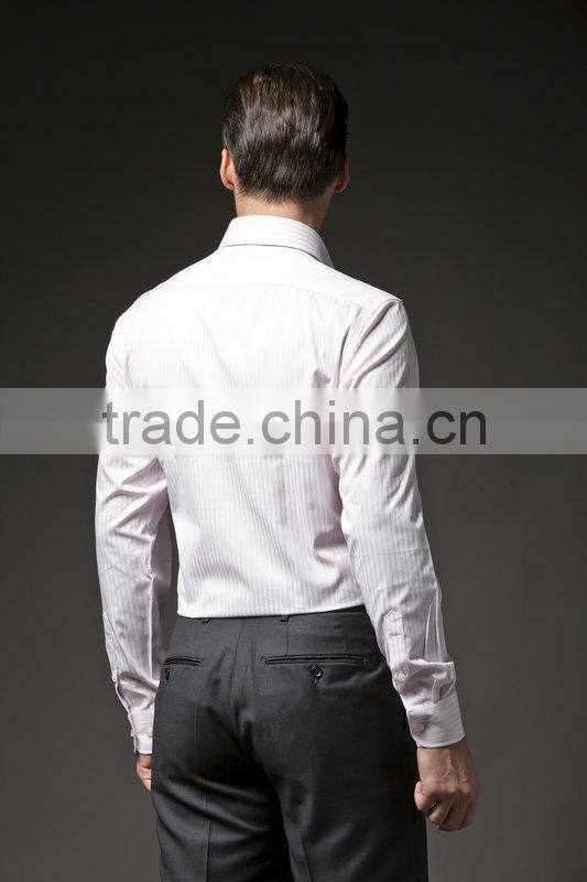 Latest style Man dress shirts with long sleeve