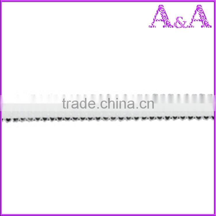 Spandex/Nylon 17mm bra picot elastic lace binding tape