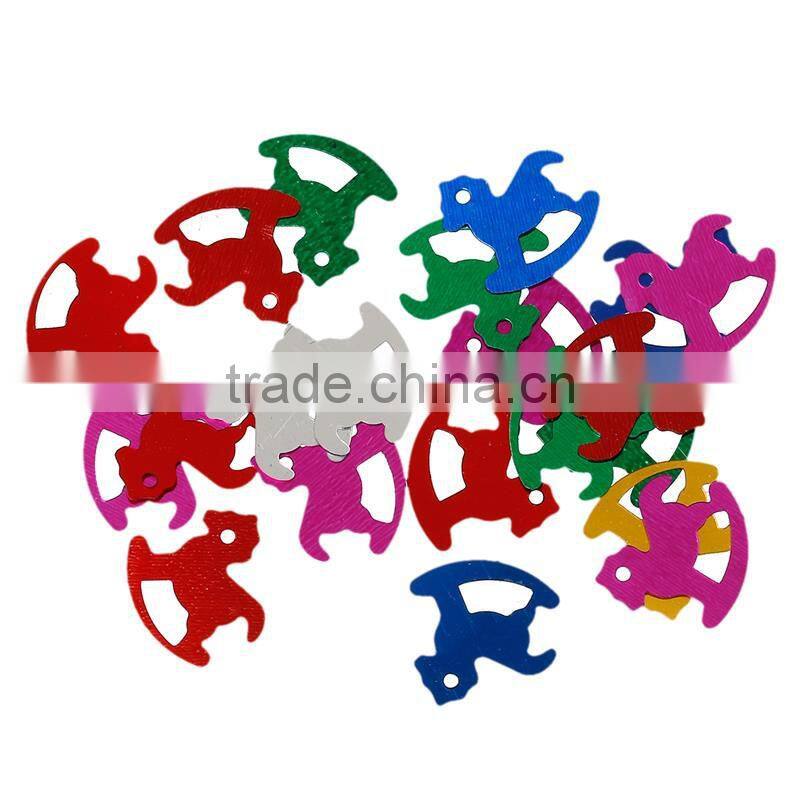 PVC Confetti Party Decoration Baby Shower Rocking Horse At Random