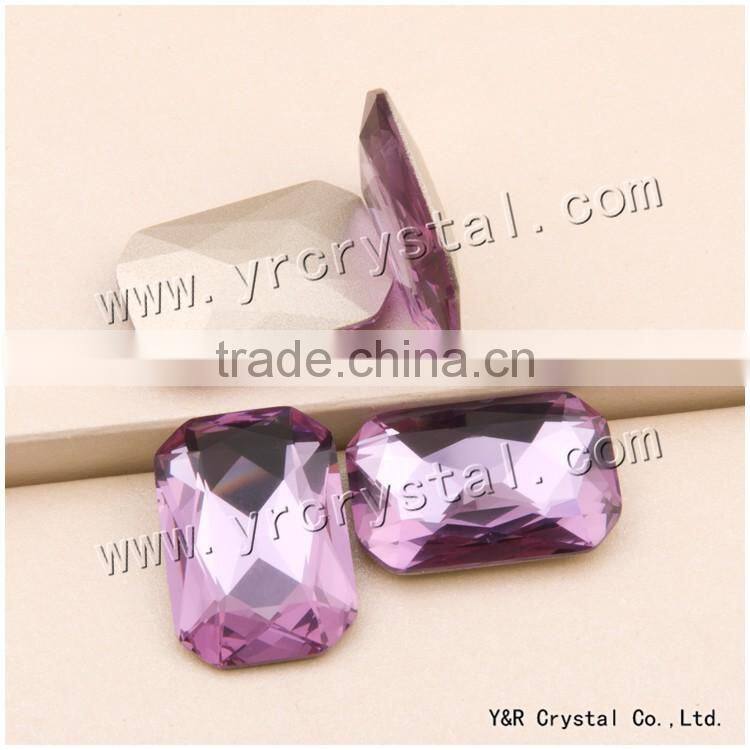 crystal sew on rhinestones claw octagon stone shape for garment decoration