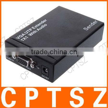 UTP VGA Audio/Video Extender - Black