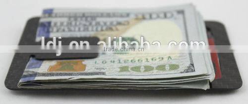 Thin Carbon Fiber Money Clip Credit Card Holder Wallet Carbon Fiber Bottle Opener