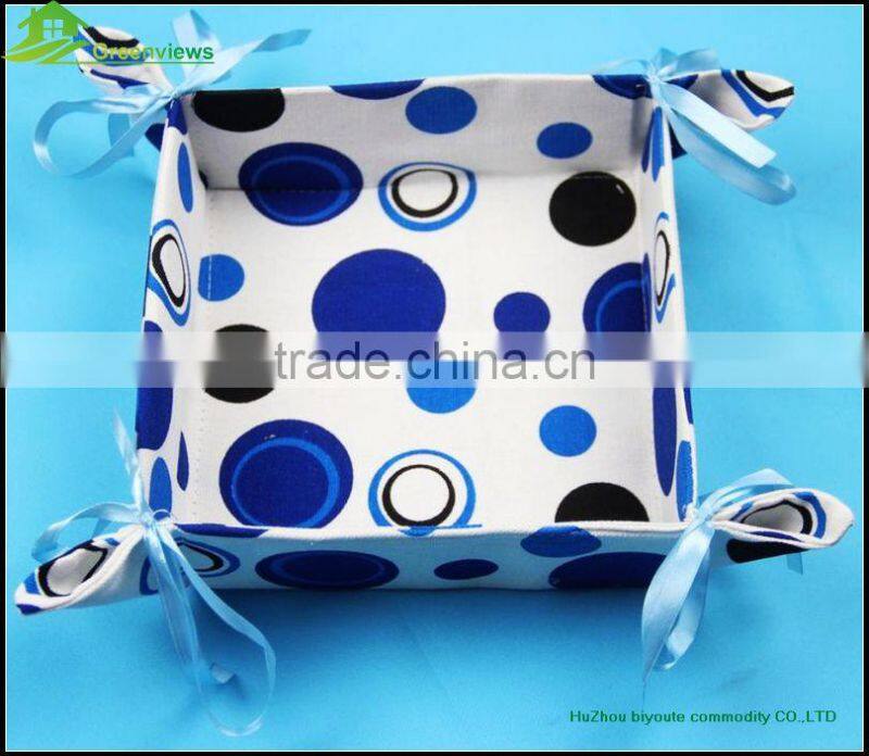 Vegetable Fruit Foldable polyester Washing Basket Draining Strainer Basket colorful paper string storage basket box