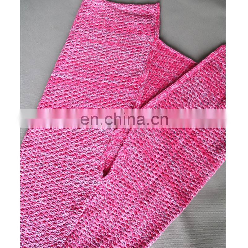 Fairy tale sea-maiden tail carpet knitted wool blend kids leisure nap blanket