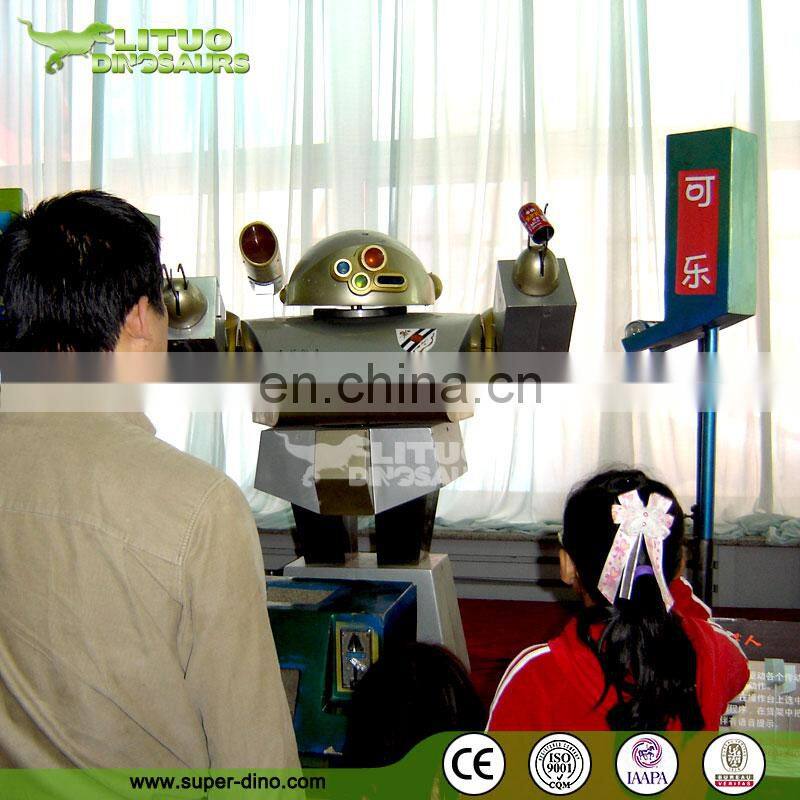 Life Size Fiberglass Robot Sculpture