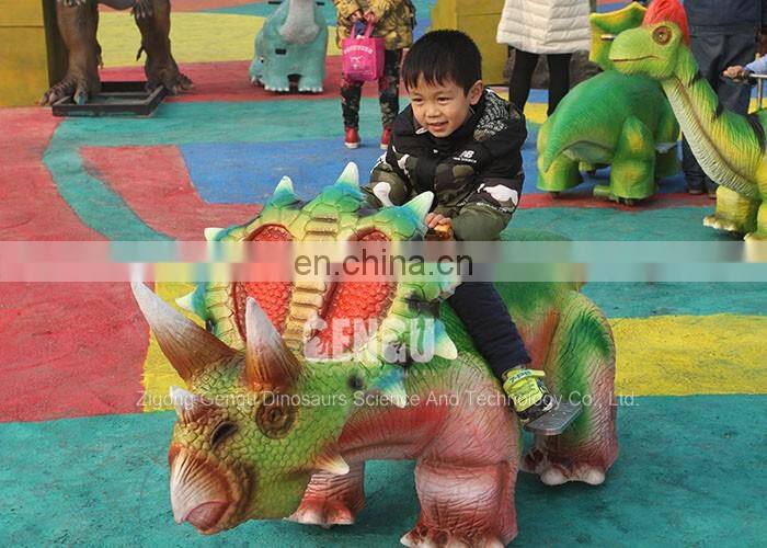 Funny Dino Ride Triceratops Dinosaur Ride