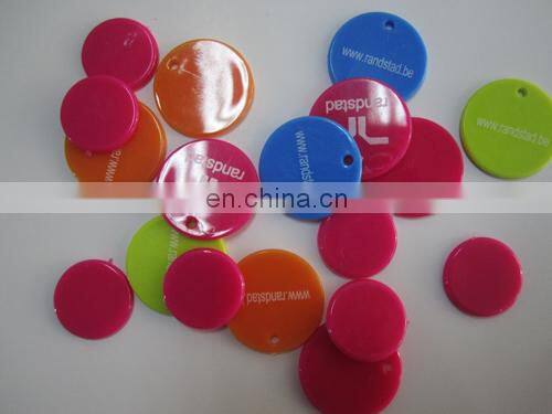Chirstma gifts embossed plastic token coin