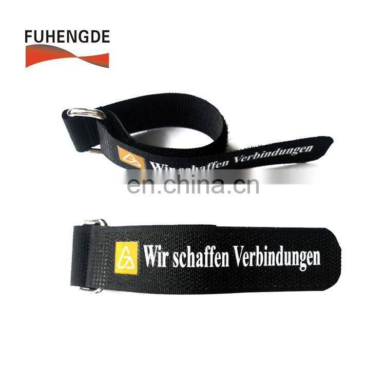 Adjustable Hook & Loop Bundle Strap With Plastic Or Metal Buckle Clip