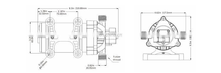 SEAFLO 12V 8.3LPM 70PSI High Pressure Washing Diaphragm Water Pump