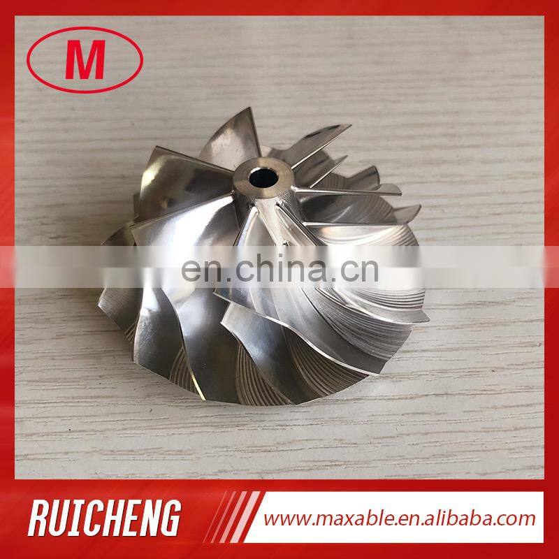 B03G 54.87/70.98mm 7+7 blades high performance turbocharger milling/aluminum 2618/billet compressor wheel