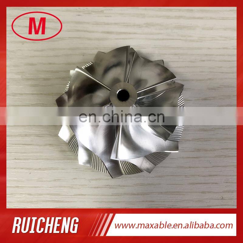 GT15-25 51.90/64.00mm 6+6 blades high performance turbo milling/aluminum 2618/billet compressor wheel