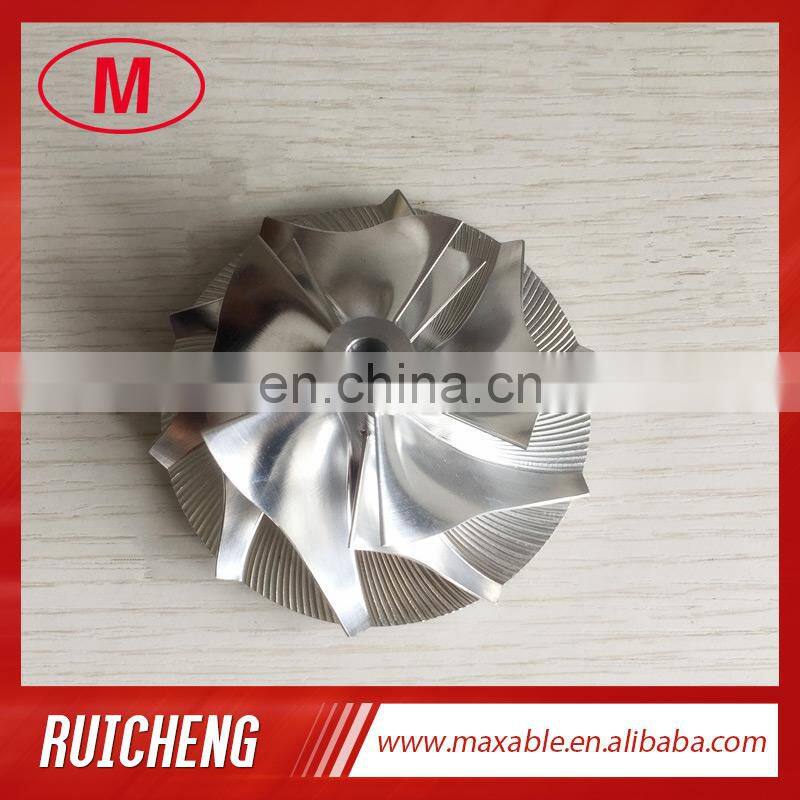 HX35 3599649/4035699 53.91/78.00mm 5+5 blades high performance racing turbo billet/milling /aluminum 2618 compressor wheel
