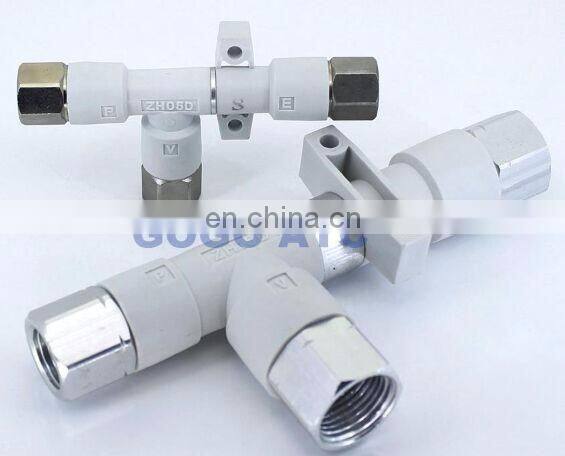 GOGO ATC Pipe type Vacuum generator ZH07DS-01-01-01 -88kPa thread Rc1/8 SMC type Screw-in connection