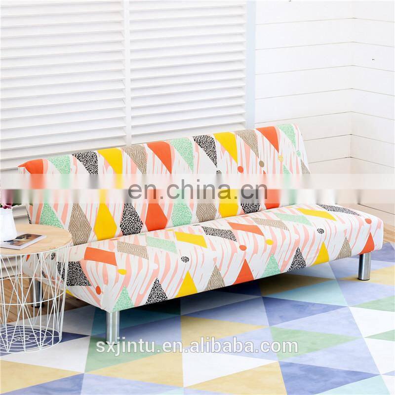 L Shape Protective Home Stretch Sofa Covers Bed Cover Futon Slipcover Full Folding Elastic Armless Sofa Protector Cover