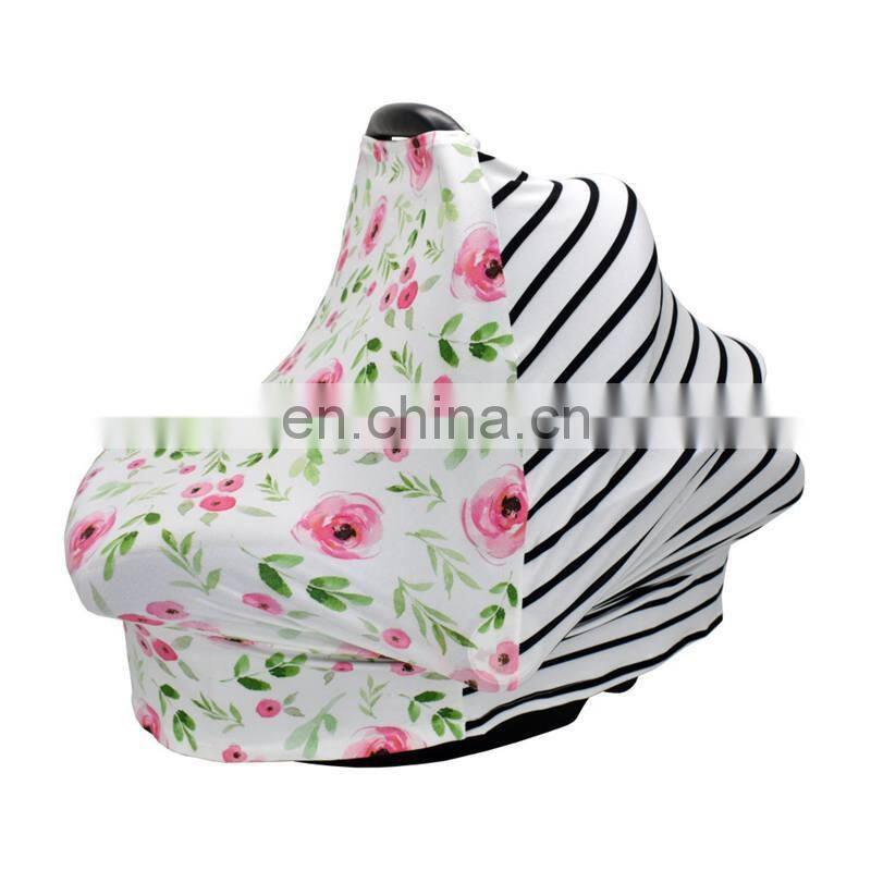 Breathable Baby Feeding Nursing Covers Baby Stretchy Nursing Breastfeeding Cover Multi Use Carseat Canopy Stroller