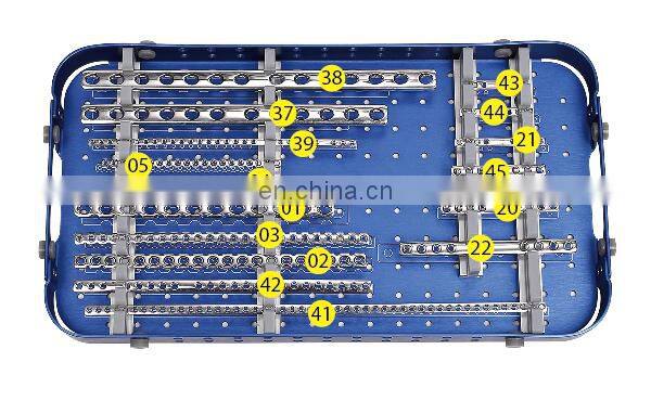 CE & ISO Marked Medical Veterinary Bone Plate Instrument Kit Orthopedic Surgical Instrument Set