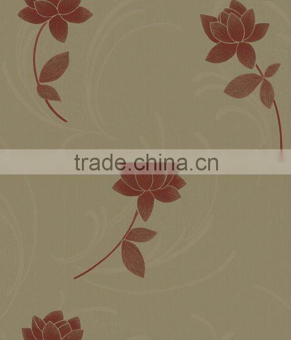 hot selling wallpaper for bedroom decoration/vinyl wallpaper spuma de hartie de perete