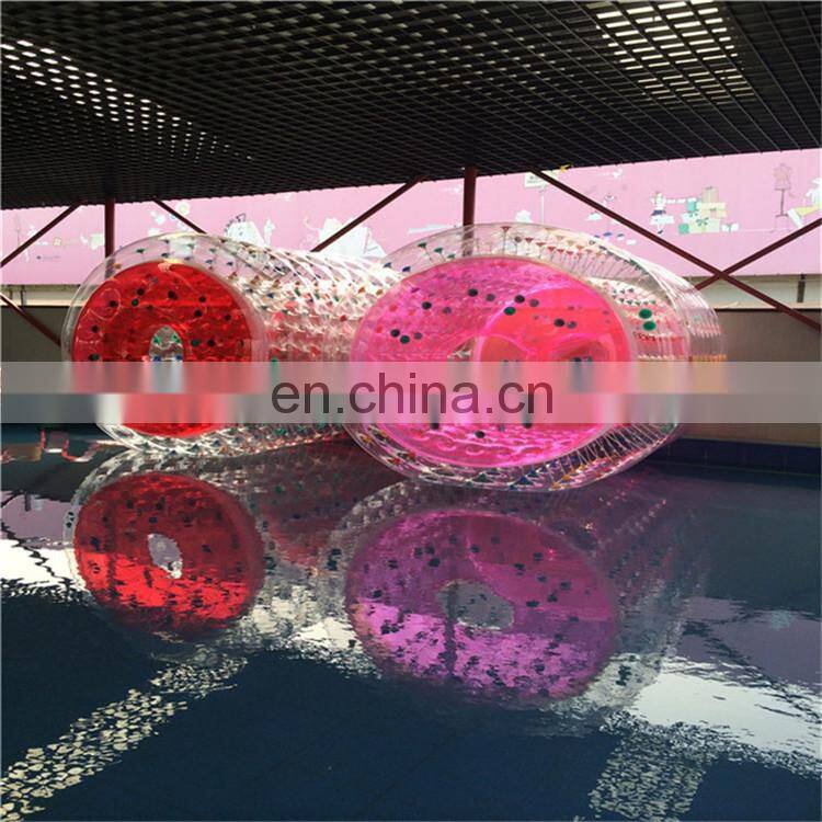 NEW product colourful inflatable water walking roller ball / Large inflatable roller tube for sale