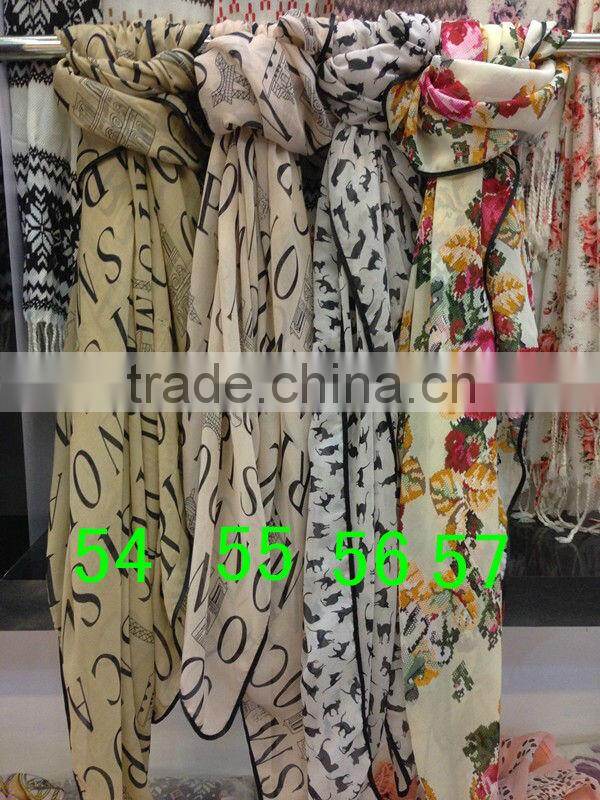 SQ023 muslim scarf embroidery scarf square scarf