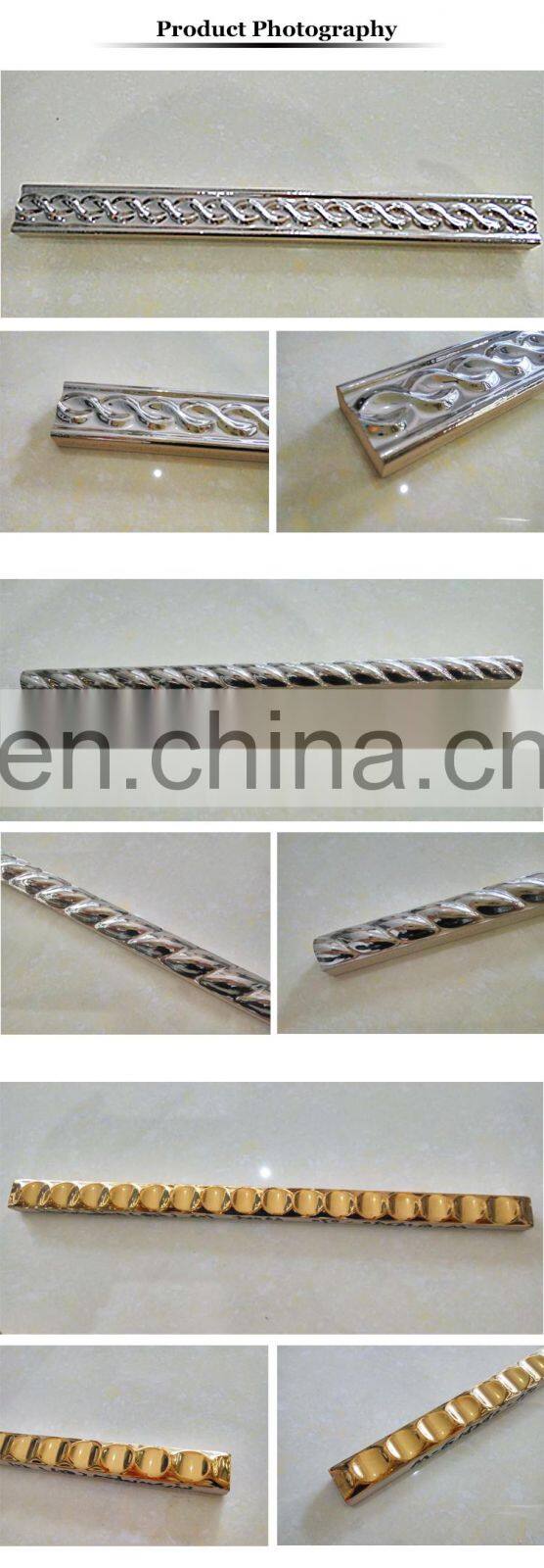 ceramic decoration tile customized size model 20*600mm border tile pencil tile