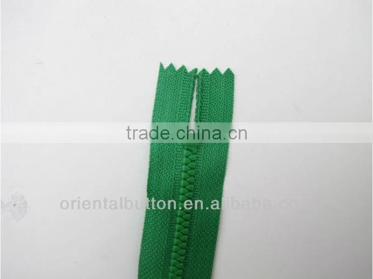 VF3# plastic zipper close-end fabric tape KCC zipper