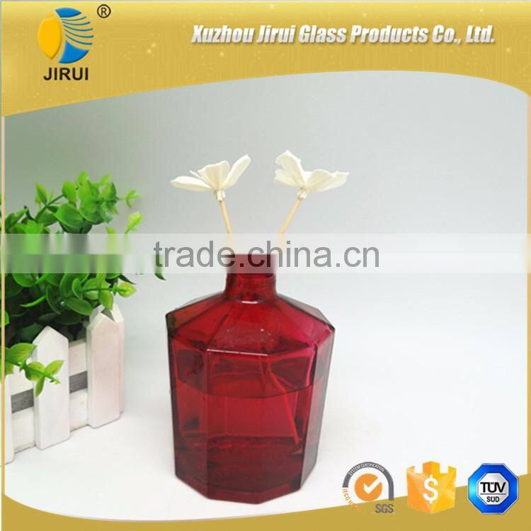 280ml red reed diffuser glass bottle with cork