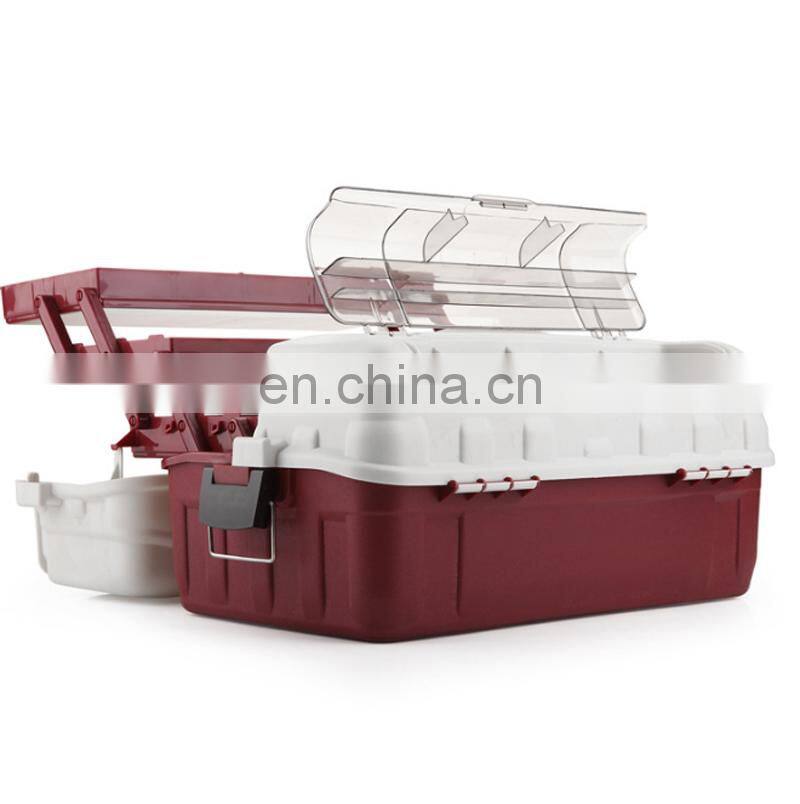 Amazon 46x27x20cm Three-layer Rock Fishing Box Bait Fishing Reel Storage Box Accessory Multifunctional Lure Box