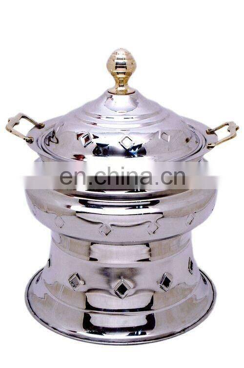 shiny polished chafing dish