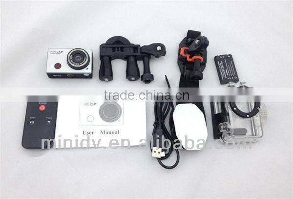 Full HD 1080P 30 Meters Underwater Sport Camera with Built-in WiFi For Remote Controlling By Android & IOS Smartphone