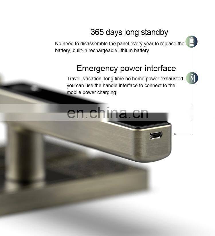 Cardoria Fingerprint lock Wooden door Door Interior room bedroom door code smart Lock European style Office electronic